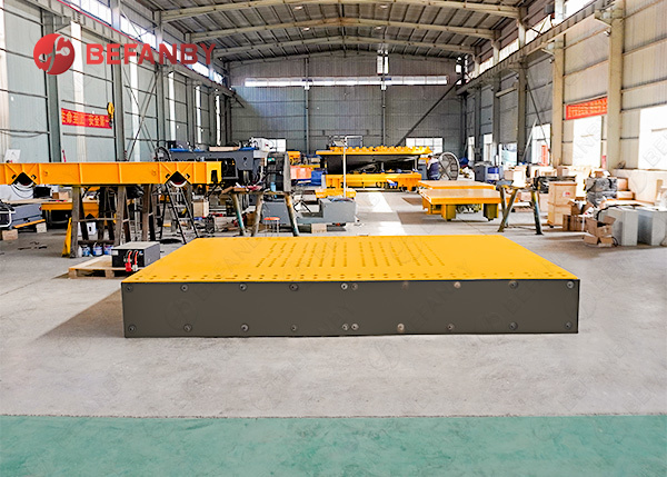 Customized Hand Pendant Control Rail Transfer Cart with 24 Months Warranty for Stable Operation