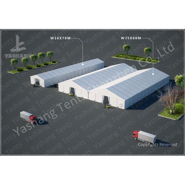 Outdoor Industrial Tent Structures Waterproof 100 km / h Wind Resistance