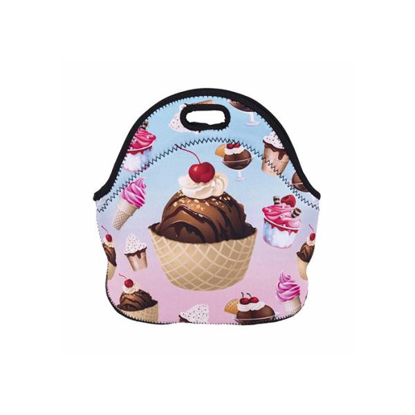 Le déjeuner mignon d'impression matériel de costom du néoprène met en sac, des