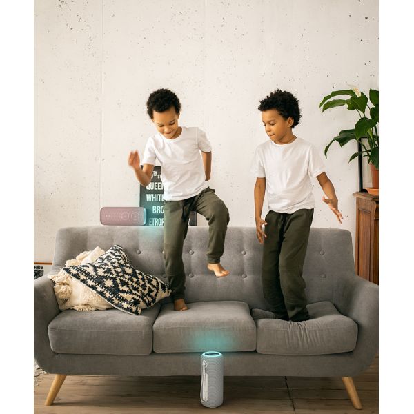 30W Output IPX7 Waterproof Wireless Fabric Speaker with 11 Hours Playtime and Bluetooth Connectivity