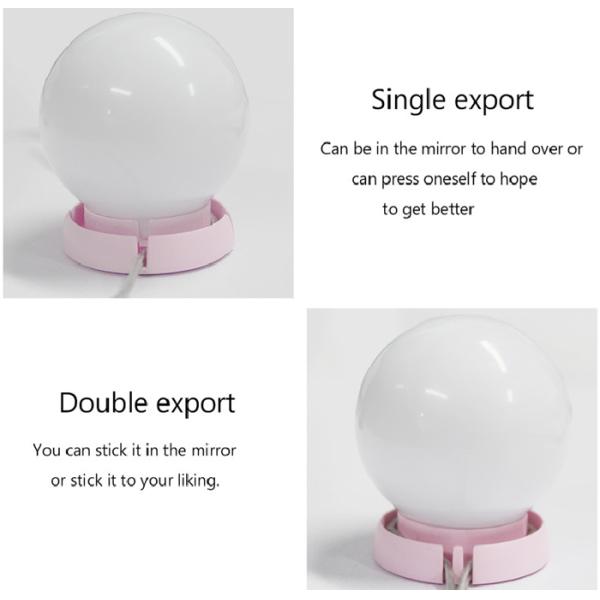 Mirror LED Makeup Vanity Lights Stretching Contracting Cable 120 LM 7000K