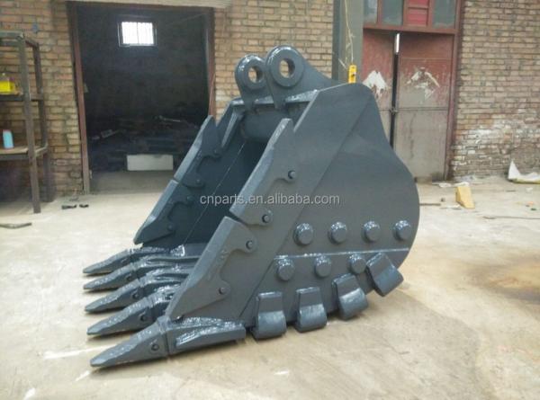 1.8CBM Tamanho do balde CX290 Excavadora HD Rock Bucket Adequado para outros modelos