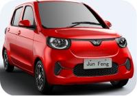Red JunFeng brand  4 Seats EV Mini Car Economy Car 60km/H