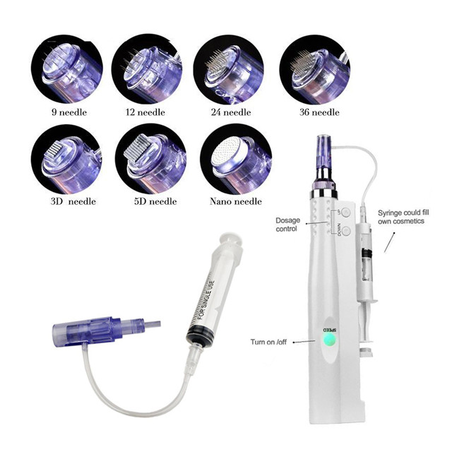 Derma Pen 2 in 1 for Beauty Salon and Spa Needle Quantity 9/12/24/36/42/Round Nano/3D/5D