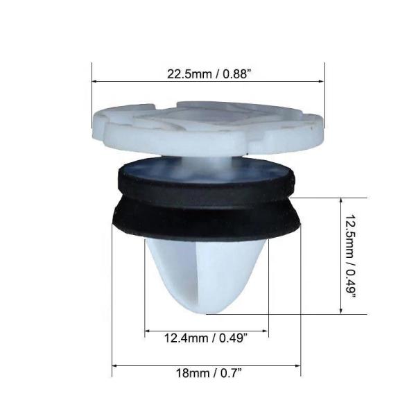 Car Interior Door Card & Trim Panel Retaining Clips Fastener 7703077476 for Peugeot for Renault Black Sealer Plastic