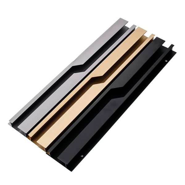 Factory Wholesale Aluminum Embedded Furniture Drawer Pull Kitchen Cabinet Handle Wardrobe Handle