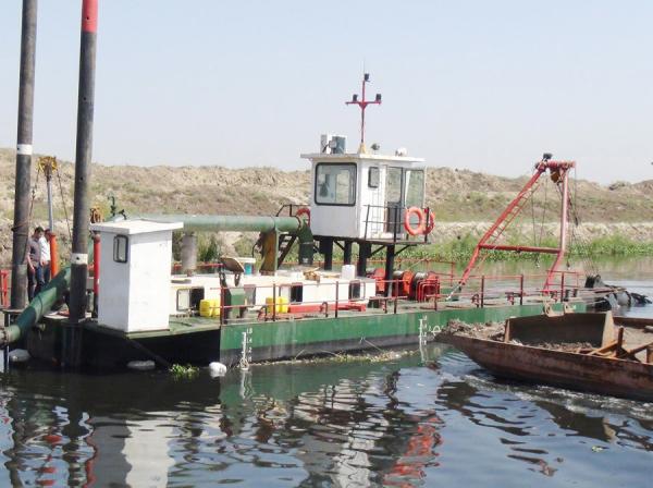 60 Cbm/H a 1400 Cbm/H Barco de dragagem de cabeça de cortador para dragagem de areia do mar