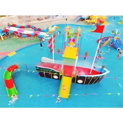 18m*16m*9m Pirate Ship Water Park Children Water Playground Sturdy Structure