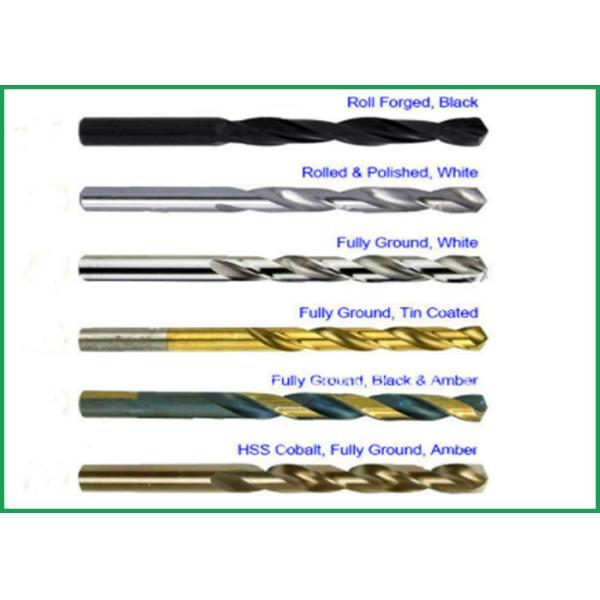 Amber Finished Cobalt Drill Bit , Parallel Shank Hss Twist Drill Bit