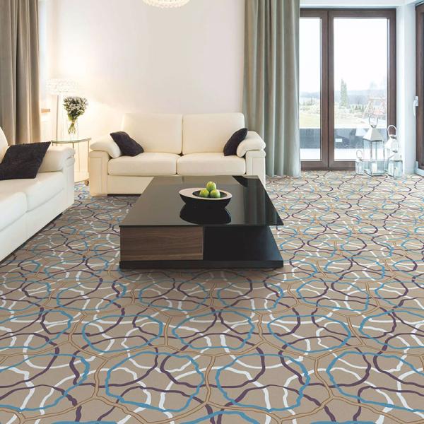 Custom Pattern Machine Woven Wool Nylon Carpet for Bedrooms Prayer Cars Banquet Halls