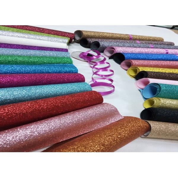 Elegant Custom Glitter Wall Fabric 80g Non Woven Backing With 1/128
