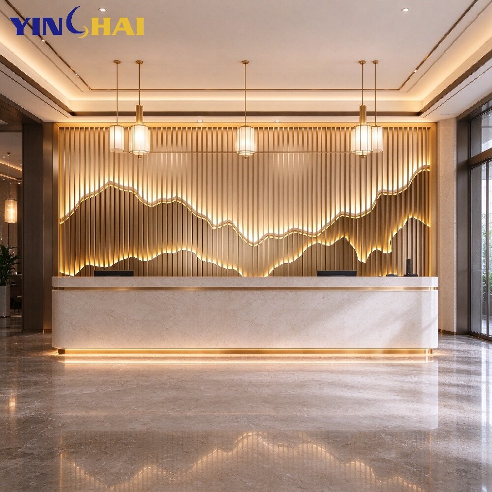 Mountain Shape LED Light Room Dividers For Wall Background Decoration