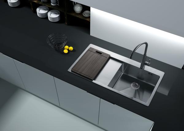 White Black Sintered Stone Slabs 800x2600mm Kitchen Countertop