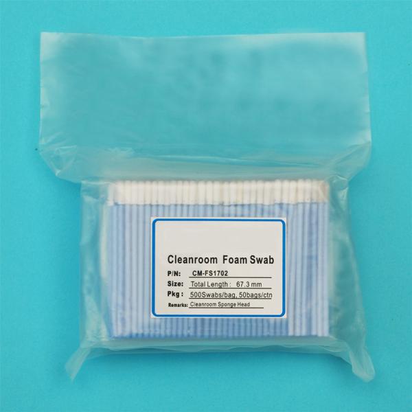 Пробирка пластиковой ручки зеленого цвета головы губки чистой комнаты очищая для клавиатуры