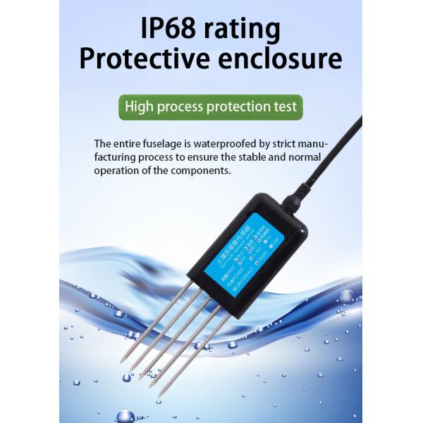 Horizontal Installation Moisture Sensor for Agriculture 7 in 1 USB NPK/PH/EC Temp Analyzer