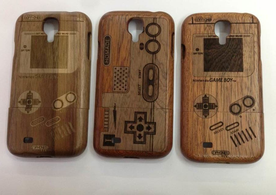 Bamboo Wood Samsung Galaxy S4 Metal Case Durable With Custom Logo Priting