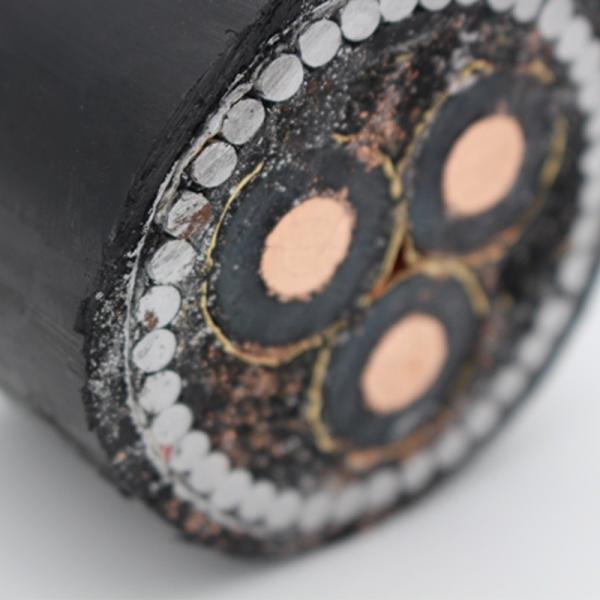 High Voltage 26/35KV Xlpe Insulated Electric Cable Pure Copper Core Steel Wire Armored Power Cables