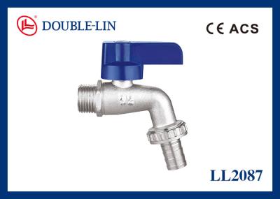 ISO228 Thread ABS Flat Lever Handle 1/2 X 3/4 Brass Bibcocks With Double O-ring Stem Type