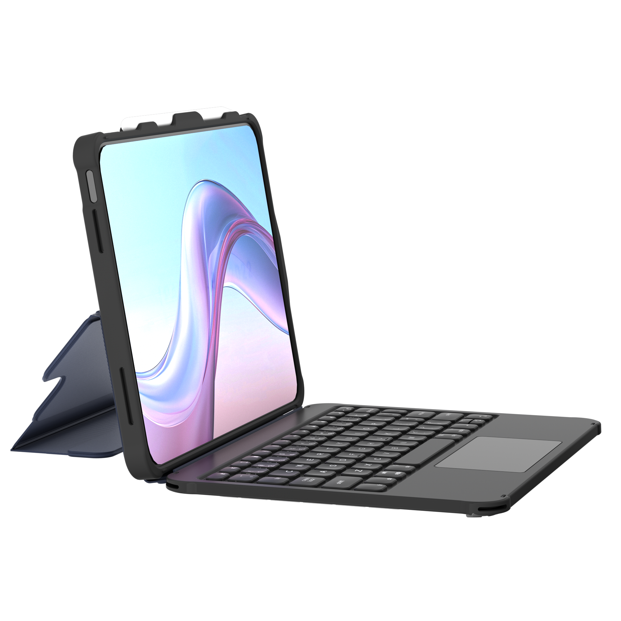 Wholesales Plug And Play USB‑C Keyboard Cover With Touchpad For IPad A16, Zero Latency Wired, Gravity Anti‑Slip Lock,20‑30KG Pull Resistant, Multi‑Language Custom Layout