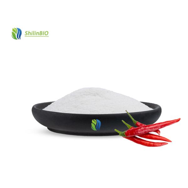 Extracto de pimienta en polvo de capsaicina 95% de grado alimenticio, capsaicina en polvo