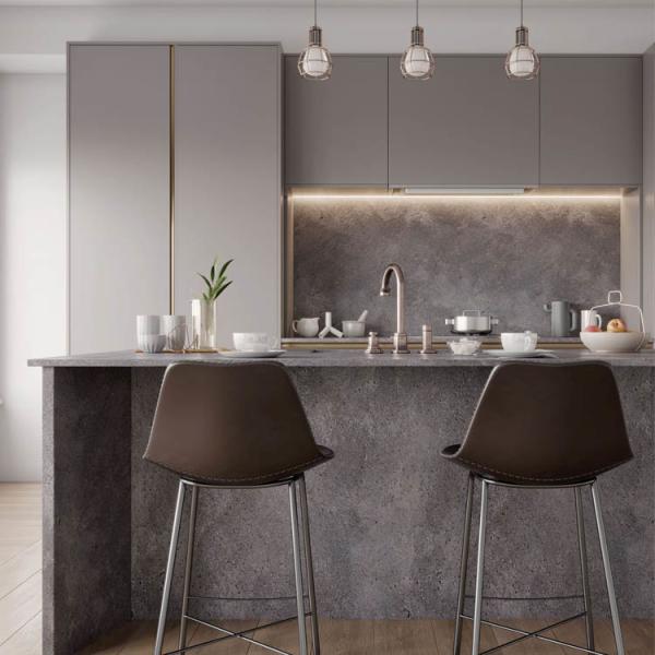 Fibre Membrane PVC Kitchen Cabinets