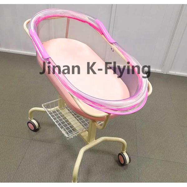 4 Wheels Steel Tilted Manual Hospital Bed For Baby