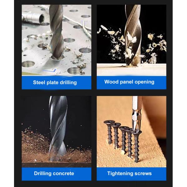 Toua Rechargeable Drill 21V Lithium Battery Hand Gun Drill Industrial Electric Drill