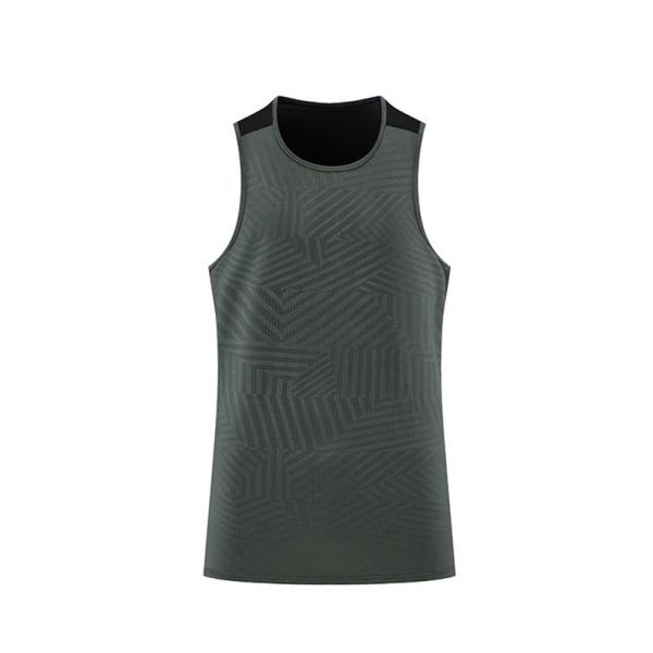 Moisture Wicking Summer Mens Vest Leisure Sports Breathable Quick Drying Elastic Cool