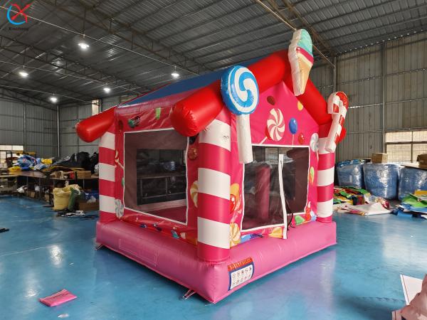 Commercial Grade Inflatable Bounce House Candy House Inflatable Jumping Castle