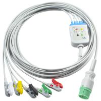 Pour les câbles ECG compatibles avec Schiller et les câbles plombs, connectez directement 5 IEC Grabber plomb