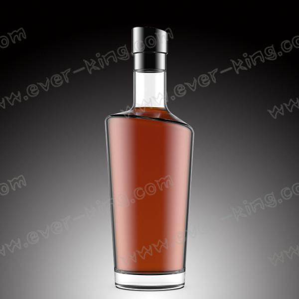 OEM 1500G Luxury Decaling Whiskey Glass Bottle