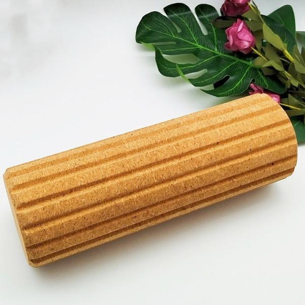 Anti-Slip Cork Massage Roller Natural Yoga Muscle Roller Back Fitness