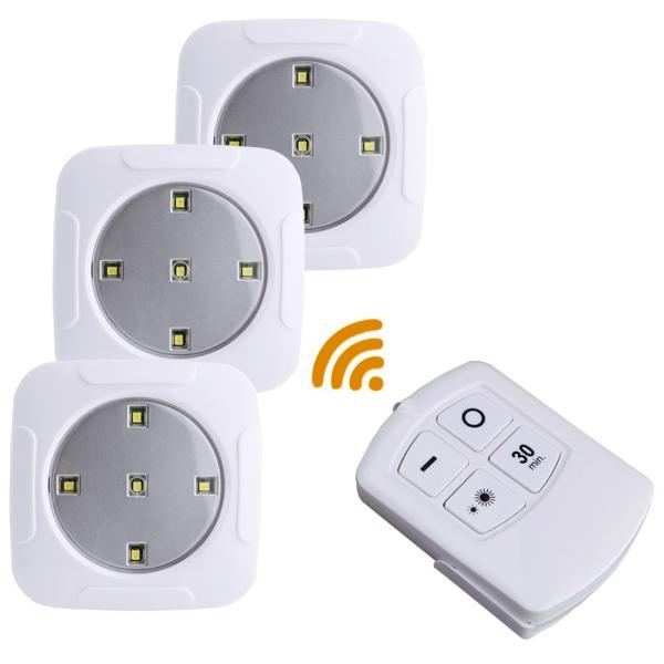 Wireless LED Remote Control Light Set Battery Under Cabinet Night Light