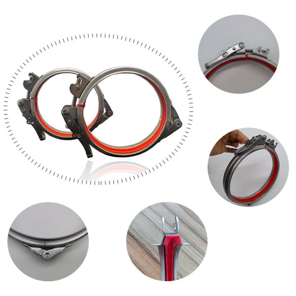 HAVC Systems Ventilation Circular Pipe Clips Spring Hose Clamp Adjustable Pipe Hose Clamp