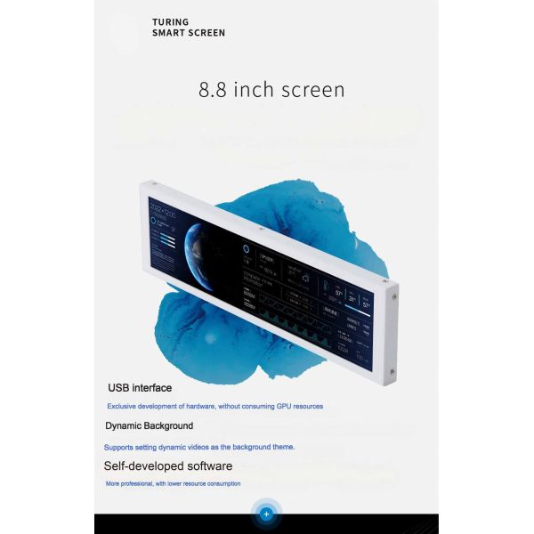 8.8 Inch Smart Screen Portable Monitor With HD Video Output USB Type C LCM Display Module