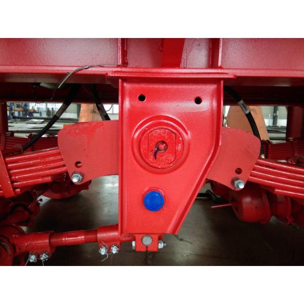 9.5 Meters 2 Axles Long Flatbed Trailer , Semi Truck Lightweight Flatbed Trailer