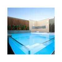 ODM Vidro flutuante totalmente temperado claro para piscina de janelas de alumínio