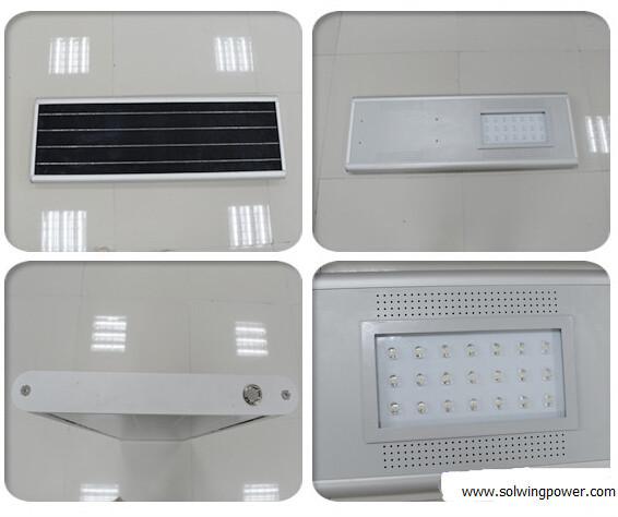20W Integrated Solar Street Light with Camera -Sunpower solar cell IP65