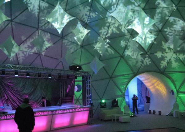Large Snow Loading Farm Shelter Round Big Geodesic Dome Tent For Events Wedding Party