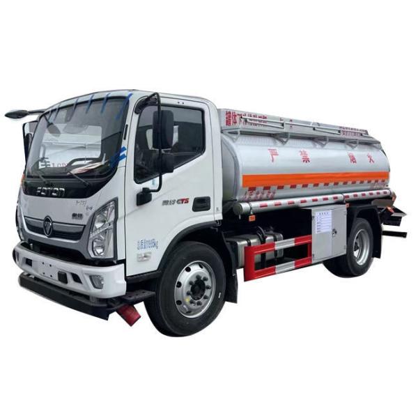Customized FOTON 4X2 Fuel Tanker Truck for Petrol With Single Oil Pump and Digital Refueling Dispenser
