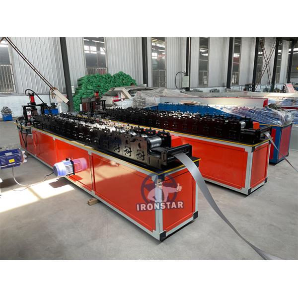 “Door Shutter Roll Forming Machine Equipped with Hydraulic Cutter and PLC Control for Automated and Shutter Manufacturing”