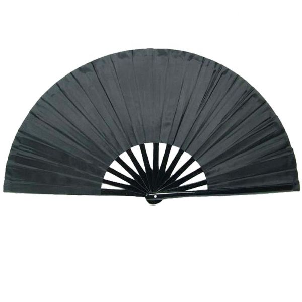 [I AM YOUR FANS] Good Quality Red Bamboo Ribs Fabric Big Hand Fan Hot Sale China Traditional Bamboo Kungfu Fan
