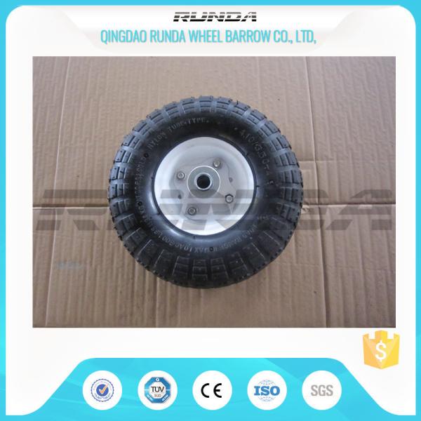 Comb Pattern 10 Inch Pneumatic Wheels Large Friction Against Tire Skidding
