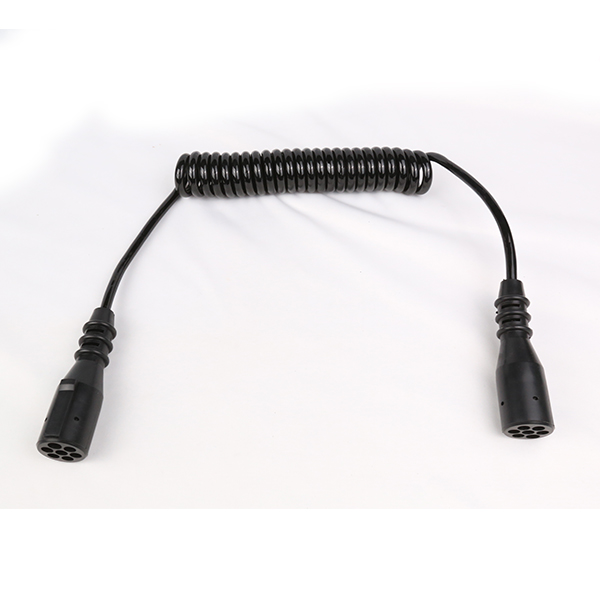 Stable Performance Coiled Wire Cable / Trailer Safety Cables Easy Operating