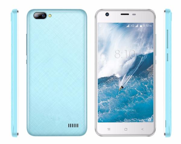 Smartphone Android 7.0 MTK6580 Quad core 5.0inch IPS HD Mobile phone 1GB+8GB Dual Rear Camera GPS 3G cell phone factory