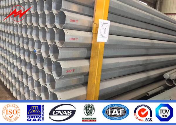 Wind Proof 32m Electrical Power Transmission Poles For Outside Electrical Distribution Line