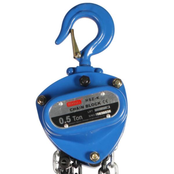 Industrial Crane Hoist Parts 0.5 Ton Manual Chain Block Approved CE GS
