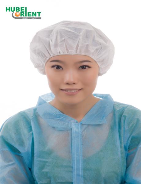 A cabeça Bouffant do cabelo do chapéu dos chapéus médicos descartáveis cobre o tampão Bouffant não tecido do cabelo dos tampões estéreis Dustproof cirúrgicos