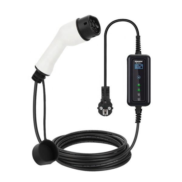 Home Type 2 32A 7KW Portable EV Charger Station with 5m Cable and 3.5KW Output