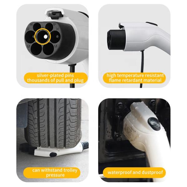 GBT Type2 Electric Vehicle Discharger for Camping and Home Electricity Supply Fast Charging Customized Color